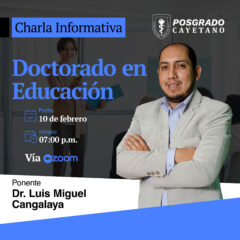 Charla informativa: Doctorado en Educación