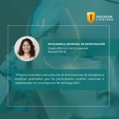 WEBINAR: «INTELIGENCIA ARTIFICIAL EN INVESTIGACIÓN»