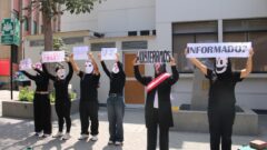 Estudiantes de FAEDU concientizan sobre el voto informado mediante intervención artística