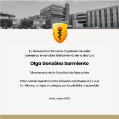 Sensible fallecimiento de nuestra Vicedecana, Dra. Olga González Sarmiento