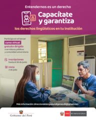 Curso virtual gratuito sobre derechos lingüísticos impulsado por el Ministerio de Cultura